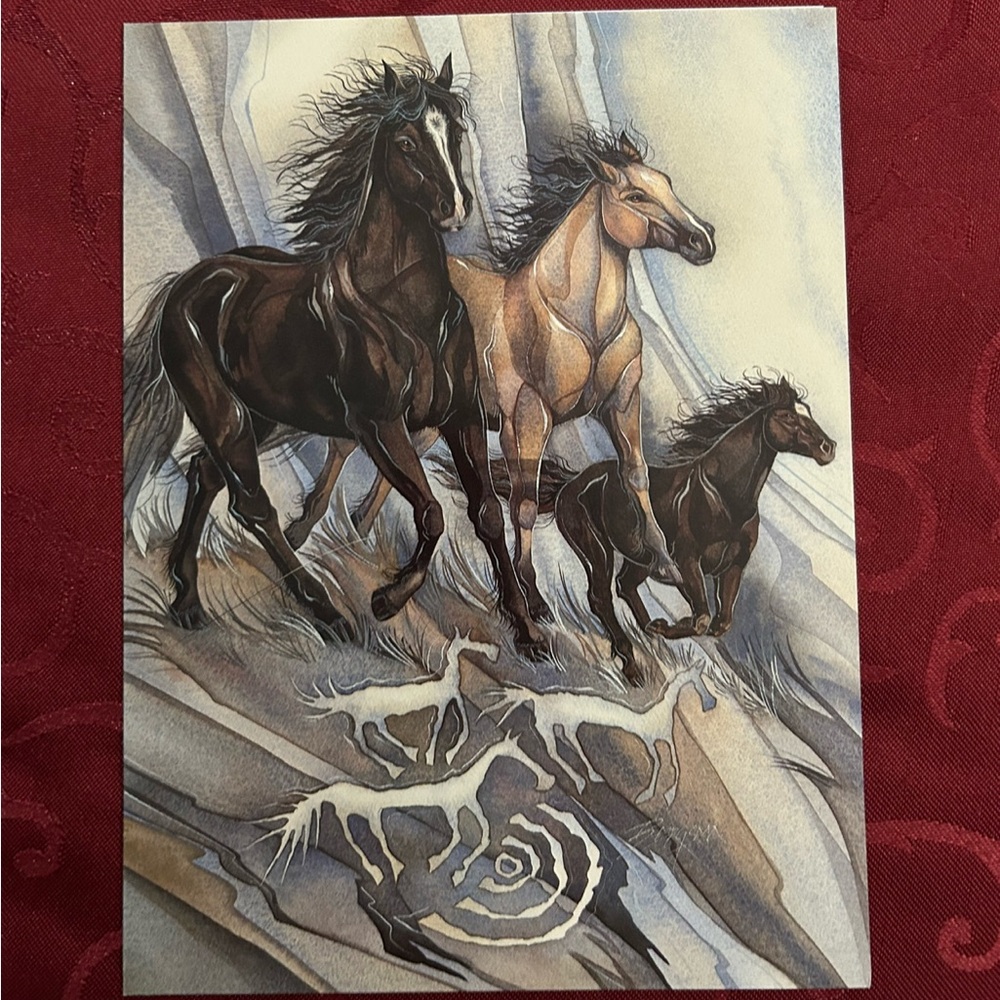 5/$15 Wild Horse Art Print Card
